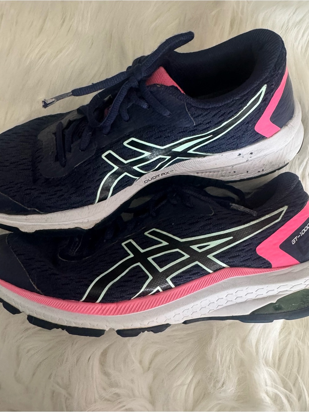 ASICS GT-1000 Running Shoes Navy Pink Sz: 7